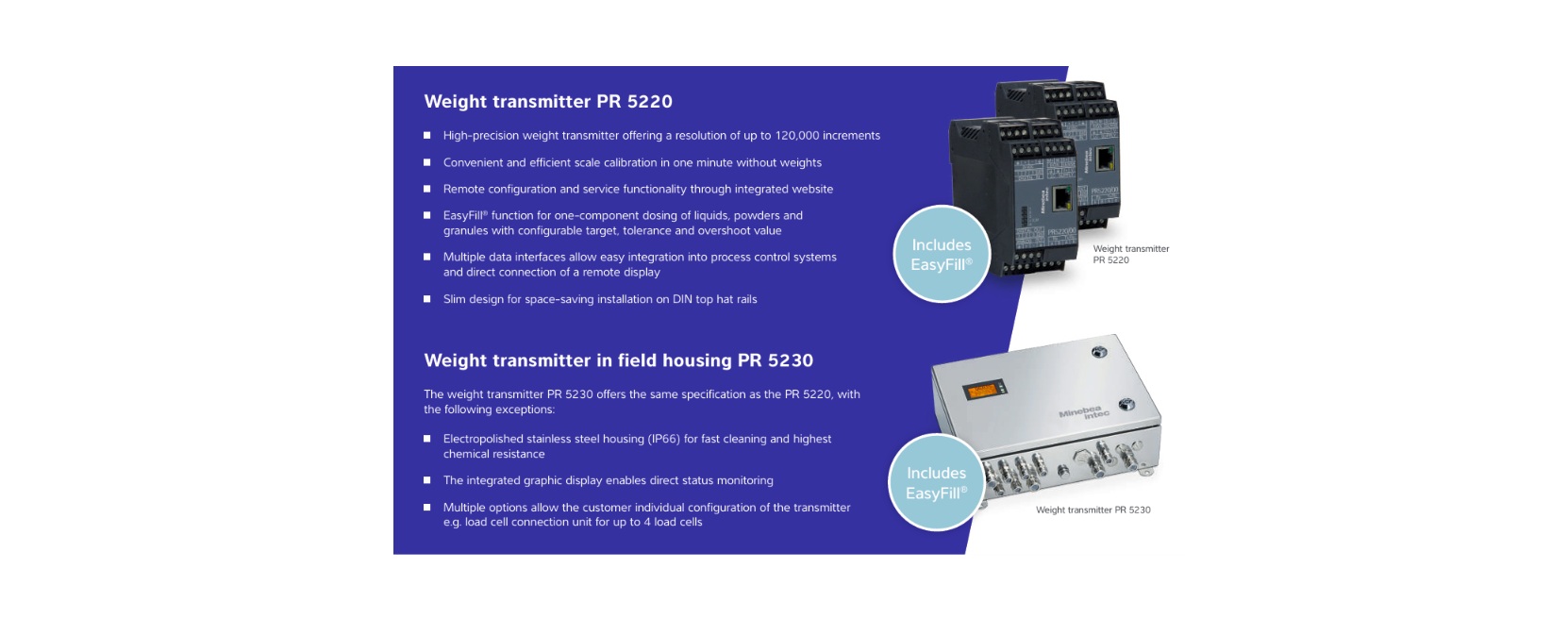 Thiết kế chuẩn IP66 cho phép PR 5230 hoạt động bền bỉ ngay sát các bồn chứa, silo ngoài trời.