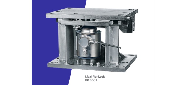 Cấu trúc cơ khí chắc chắn của bộ gá loadcell PR 6001 tích hợp cơ cấu chống lật thông minh cho hệ thống cân bồn silo công nghiệp.